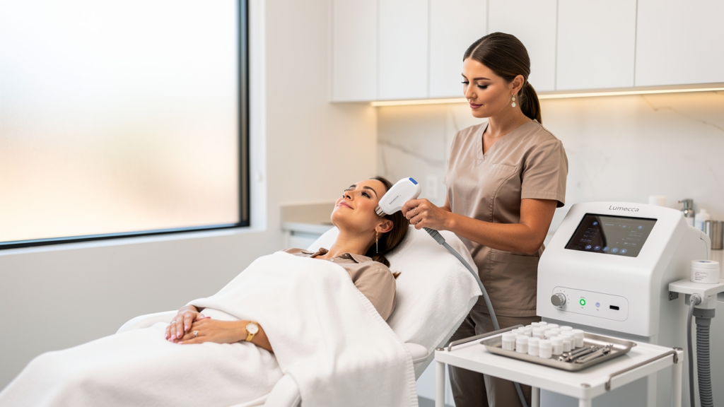 Lumecca IPL facial treatment at a med spa near Arcadia Scottsdale AZ
