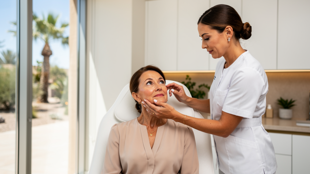 Skin consultation at a Scottsdale med spa serving McCormick Ranch patients